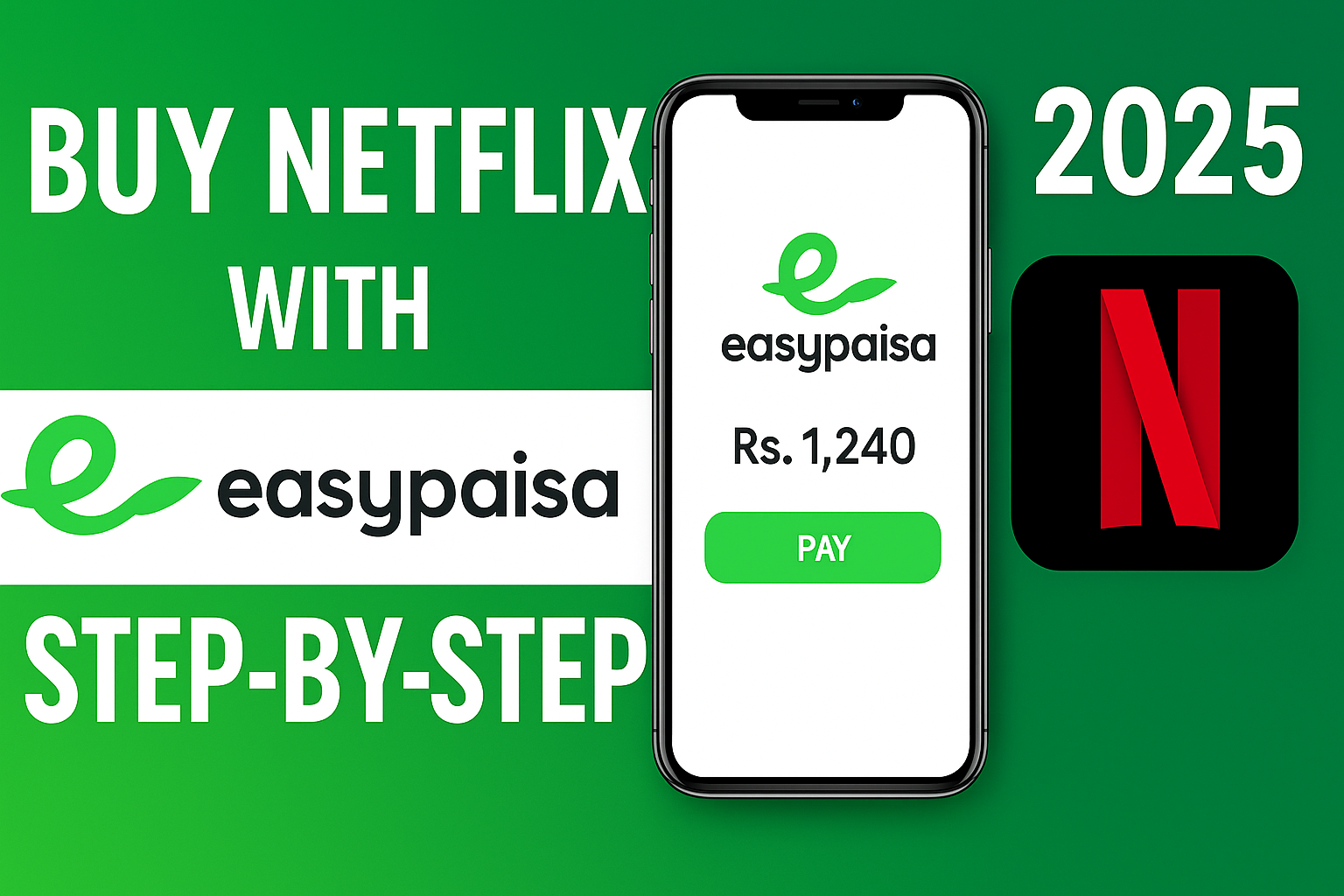 Buy Netflix with Easypaisa