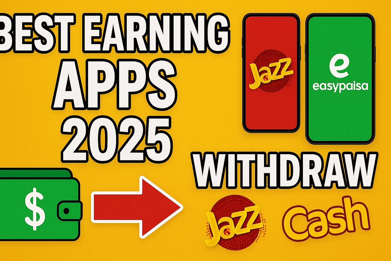 Online Earning Apps Withdraw JazzCash